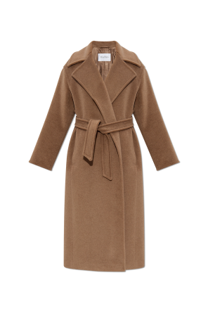 コート MAX MARA MELINDA CASHMERE WRAP COAT Cashmere midi coat with belt, tobacco | 